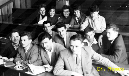 1962-1966. Karikás Frigyes Katonai Kollégium: egyetemi hallgató - forrás: Dr. Remes
