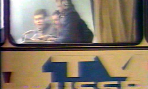 Az Ikarusz busz a start pillanataiban - forrás: Szovjet TV