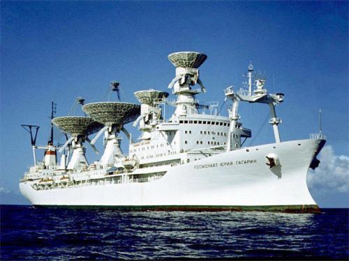 A tengeri követőállomások zászlóshajója, a Jurij Gagarin Kozmonauta - forrás: internet