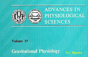 A IUPS gravitációs élettani szekciója anyagait tartalmazó könyv boritója. 1980