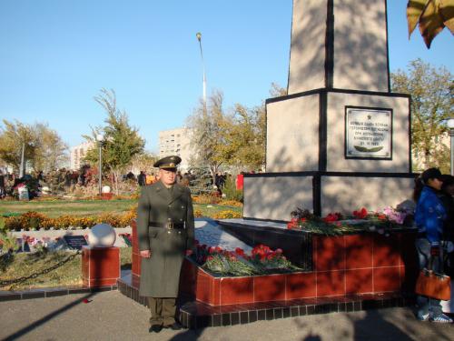 Az 1960. október 24-i katasztrófában elhunytak emlékműve Bajkonurban