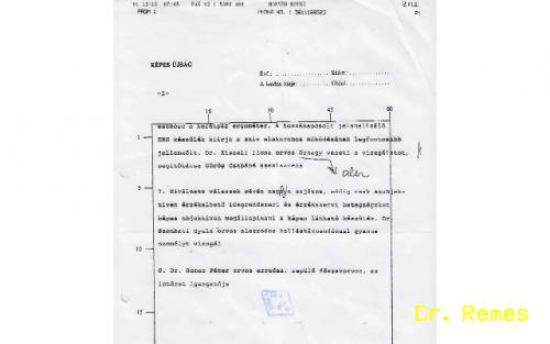 A ROVKI kutatásairól szóló nyílt újságcikkek kéziratát is be kellett mutatni, melynek a katonai cenzor minden oldalát ellátta pecsétjével - forrás: Dr. Remes