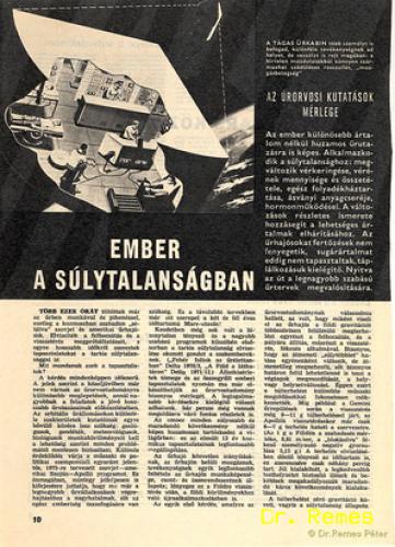  Dr. Echter Tibor orvos ezredes tudományos ismeretterjesztő írása a Deltában jelent meg 1974-ben - forrás: Dr. Remes